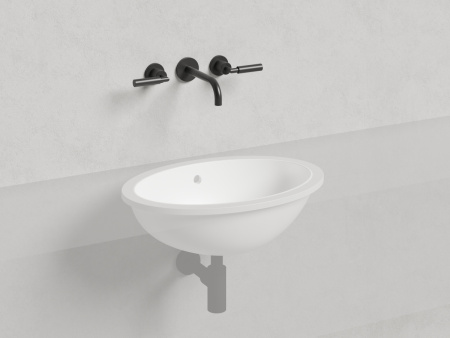 Раковина из искусственного камня S-Stone Salini MAREA 1101209M 60х40 встраиваемая цвет белый без отверстий под смеситель